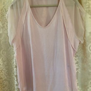 Short sleeve blush/pink top
